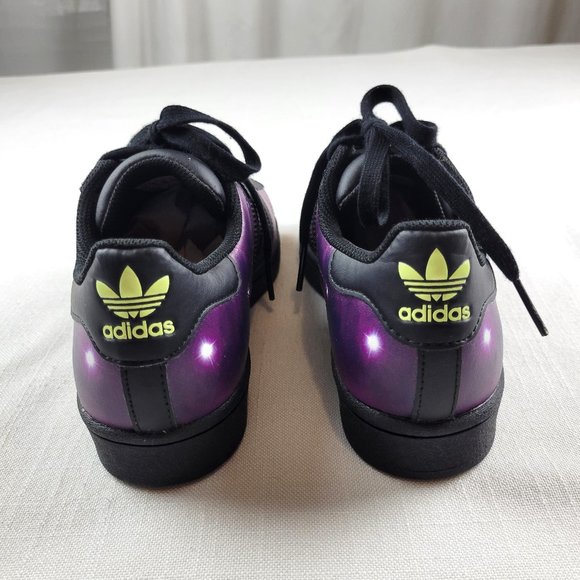 Rare ADIDAS Superstar J Galactic Sneakers - Youth 5.5 - Picture 7 of 11